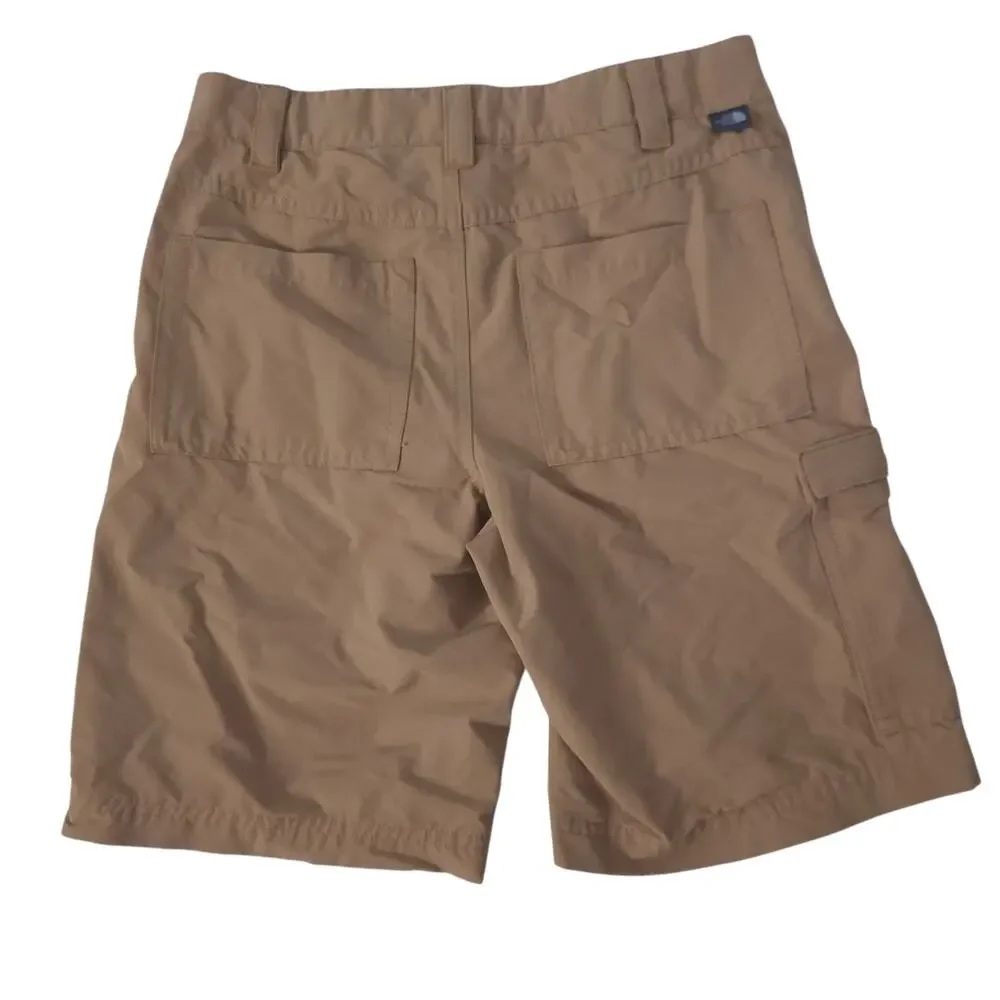 North Face Boys Shorts 10/12 Tan Nylon Outdoor Shorts Hiking - Picture 2 of 3